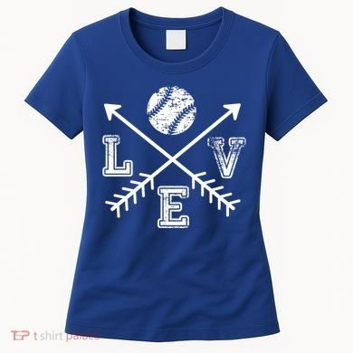 Baseball Love Sport Arrow Gift Women's T-Shirt