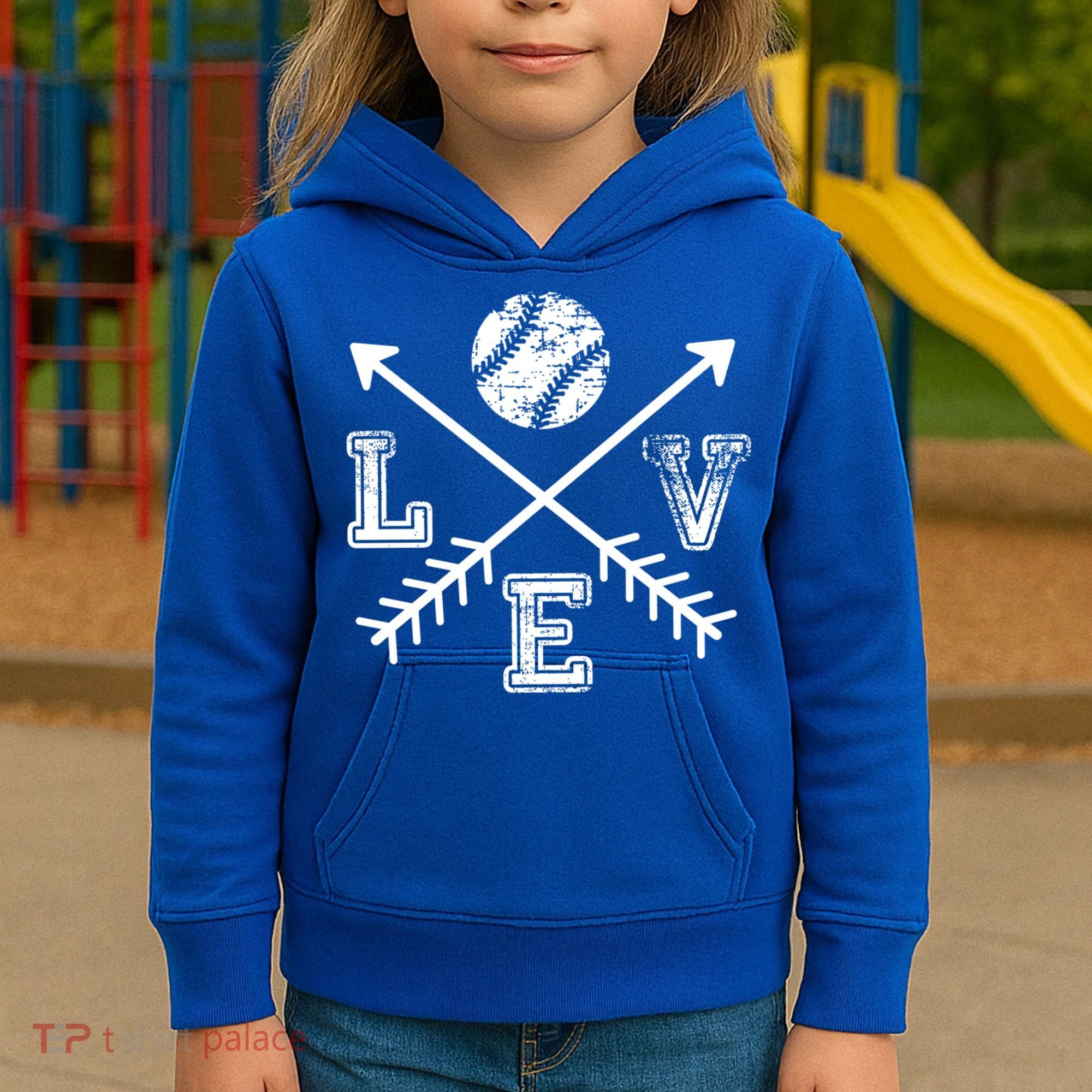 Baseball Love Sport Arrow Gift Kids Hoodie