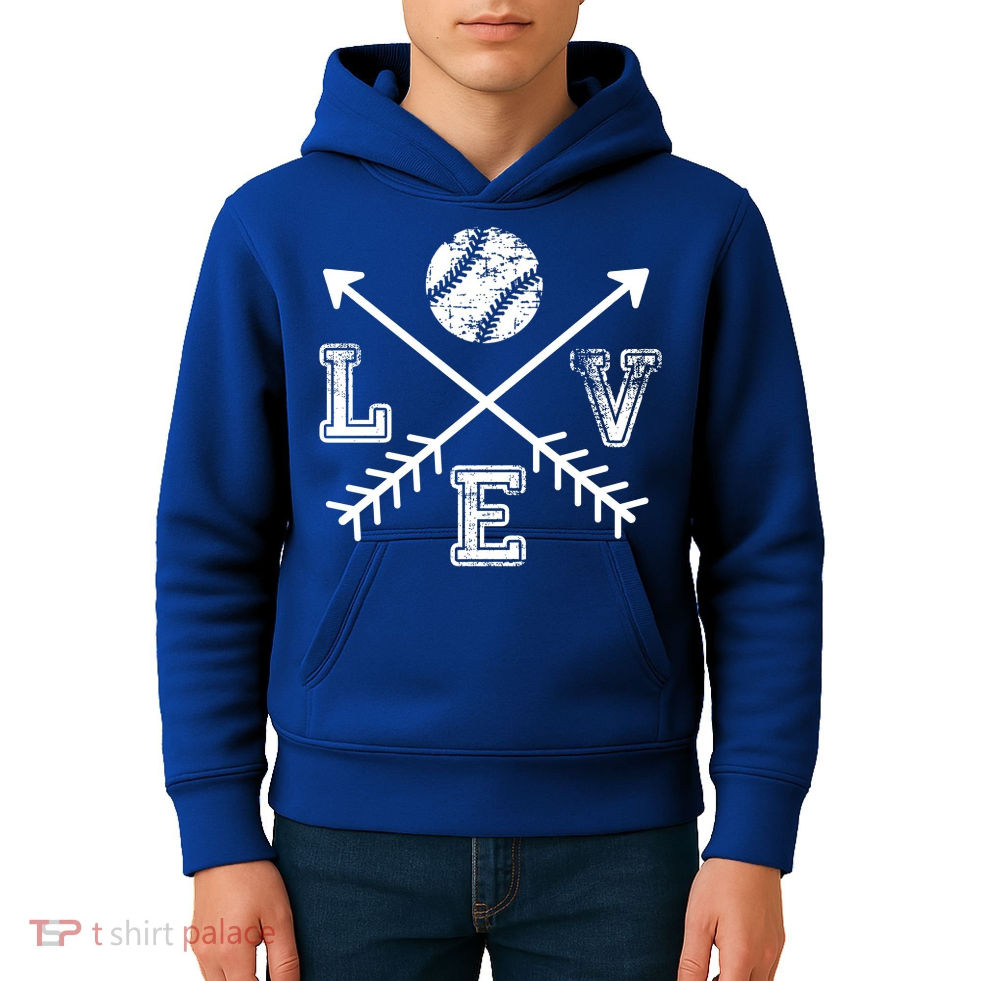 Baseball Love Sport Arrow Gift Kids Hoodie