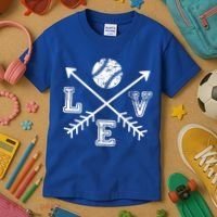 Baseball Love Sport Arrow Gift Kids T-Shirt thumb 3