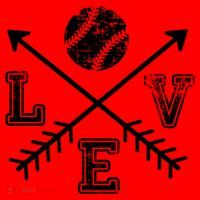Baseball Love Sport Arrow Gift Santa Hat thumb 1