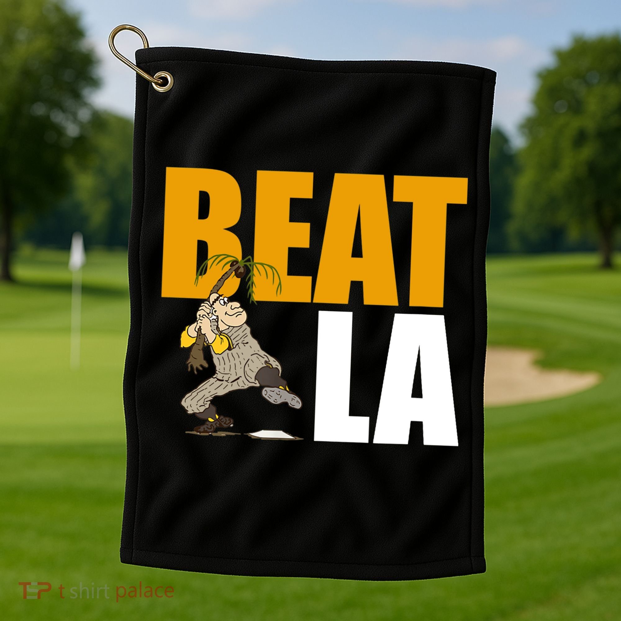 Beat LA San Diego Baseball Golf Towel
