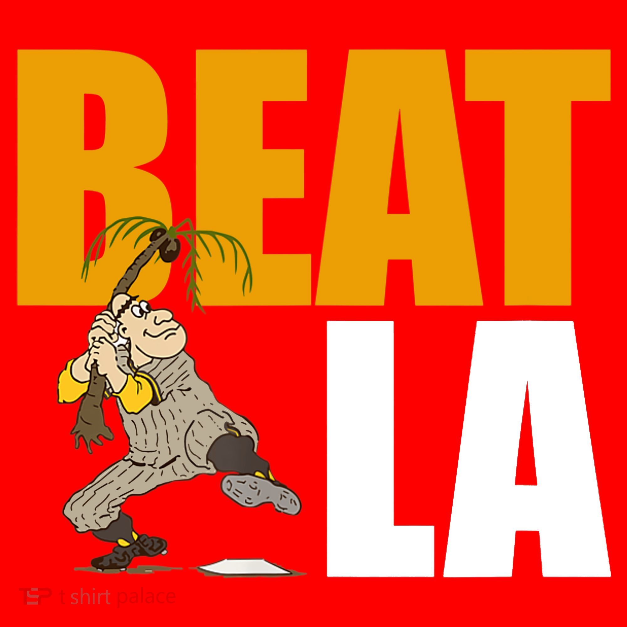 Beat LA San Diego Baseball Santa Hat