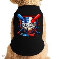 Baseball Life Style Drip Doggie Tank thumb 0
