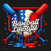 Baseball Life Style Drip Doggie Tank thumb 4