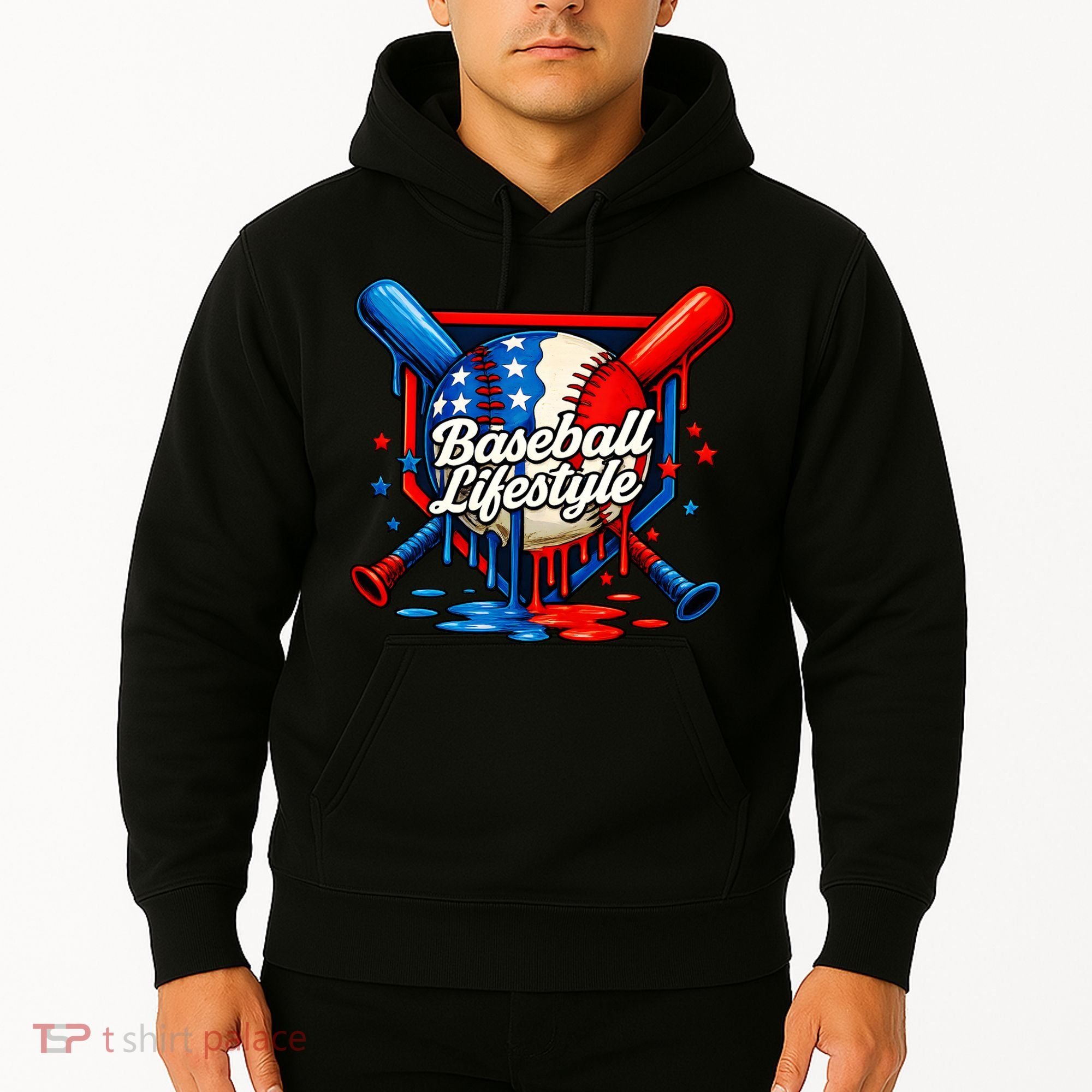 Baseball Life Style Drip Hoodie