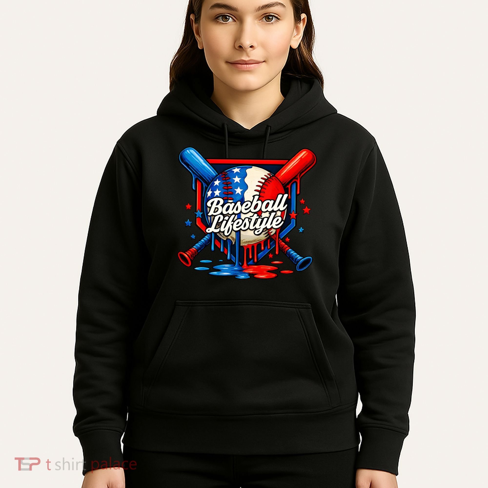 Baseball Life Style Drip Hoodie