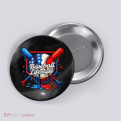 Baseball Life Style Drip Button