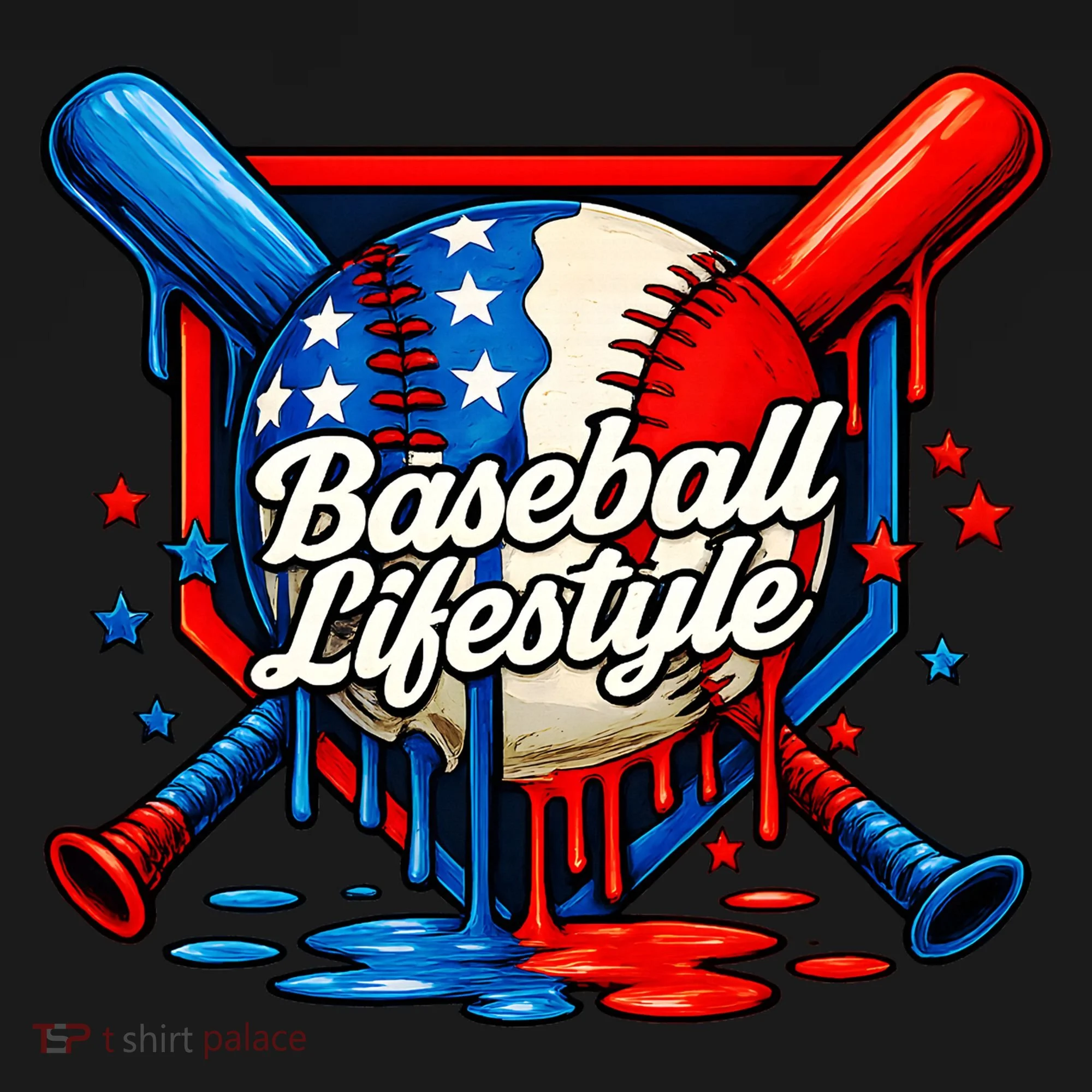 Baseball Life Style Drip Bucket Hat