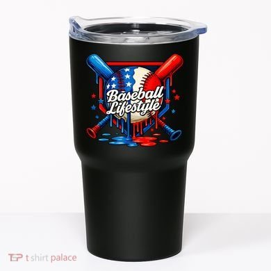 Baseball Life Style Drip Tumbler
