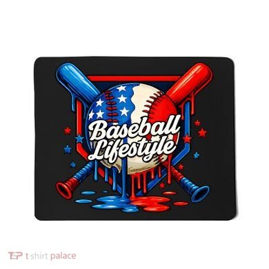 Baseball Life Style Drip Mousepad