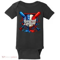 Baseball Life Style Drip Baby Bodysuit thumb 0
