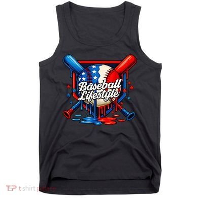 Baseball Life Style Drip Tank Top