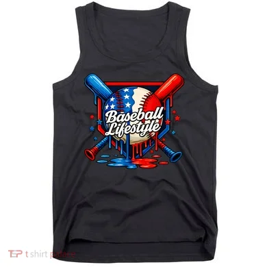 Baseball Life Style Drip Tank Top