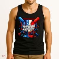 Baseball Life Style Drip Tank Top thumb 3