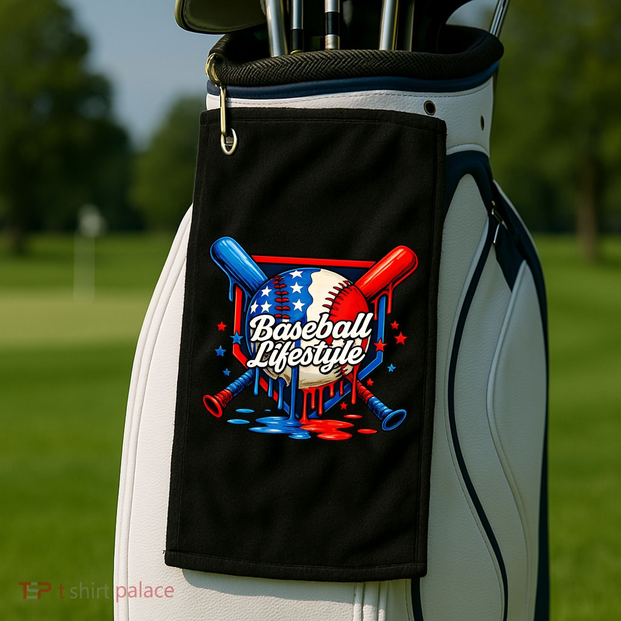 Baseball Life Style Drip Golf Towel