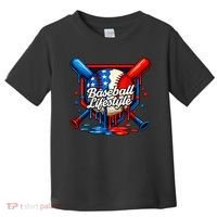 Baseball Life Style Drip Toddler T-Shirt thumb 0