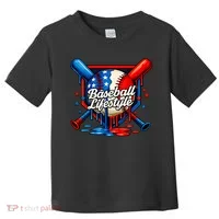 Baseball Life Style Drip Toddler T-Shirt thumb 0