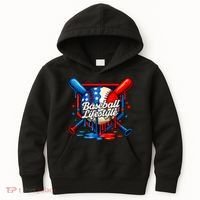 Baseball Life Style Drip Kids Hoodie thumb 0