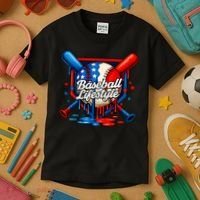 Baseball Life Style Drip Kids T-Shirt thumb 3