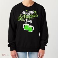 Beer Lucky Shamrock Happy St Patricks Day Green Women's Sweatshirt thumb 0
