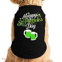 Beer Lucky Shamrock Happy St Patricks Day Green Doggie Tank thumb 0