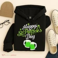 Beer Lucky Shamrock Happy St Patricks Day Green Hoodie thumb 4