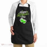 Beer Lucky Shamrock Happy St Patricks Day Green Apron thumb 2