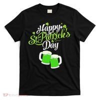 Beer Lucky Shamrock Happy St Patricks Day Green T-Shirt thumb 0
