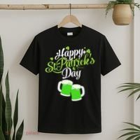 Beer Lucky Shamrock Happy St Patricks Day Green T-Shirt thumb 2