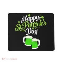Beer Lucky Shamrock Happy St Patricks Day Green Mousepad thumb 0