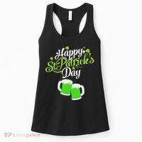 Beer Lucky Shamrock Happy St Patricks Day Green Women's Tank Top thumb 0