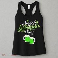 Beer Lucky Shamrock Happy St Patricks Day Green Women's Tank Top thumb 3