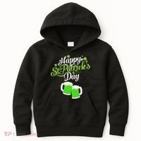 Beer Lucky Shamrock Happy St Patricks Day Green Kids Hoodie thumb 0