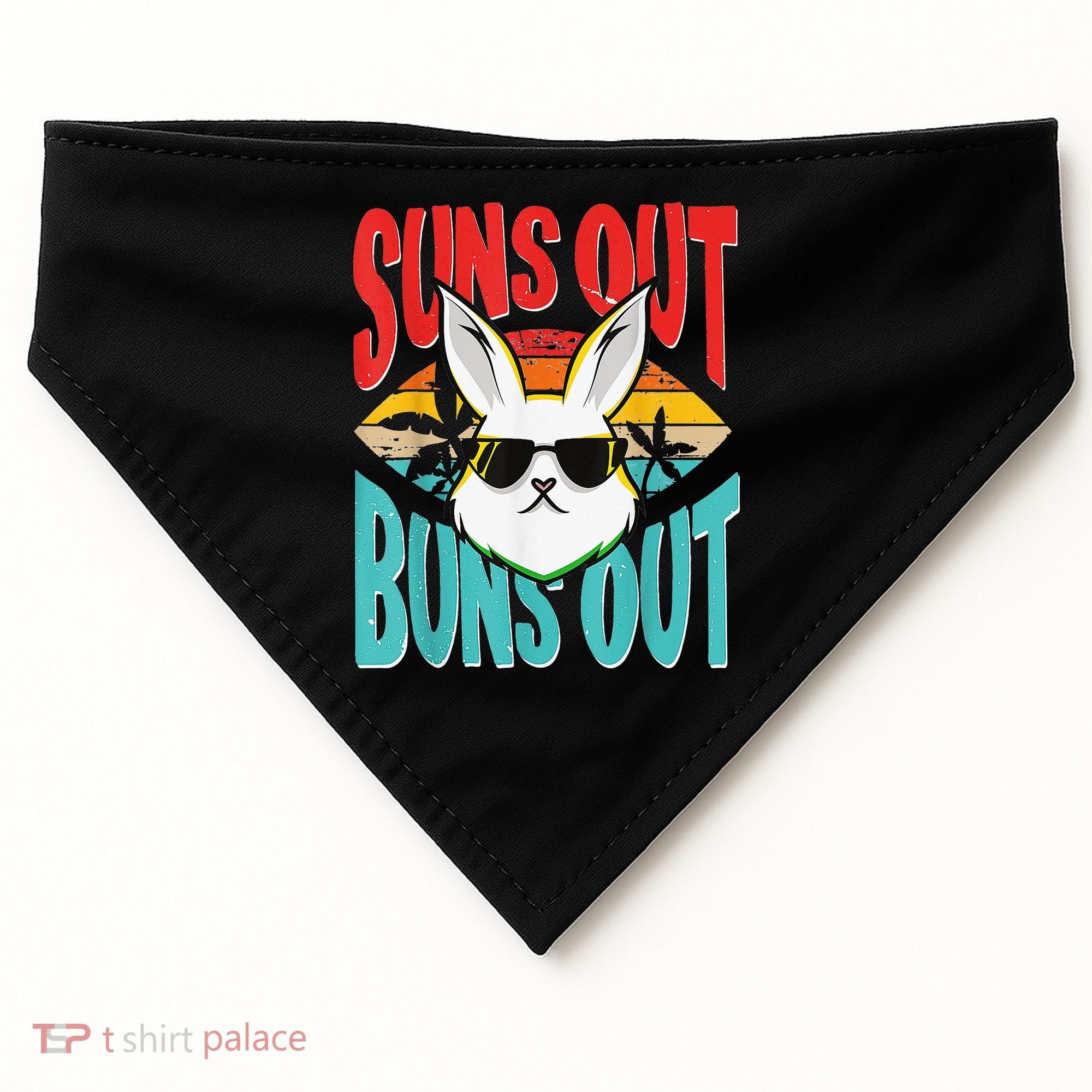 Bunny Lover Suns Out Buns Out USA-Made Doggie Bandana