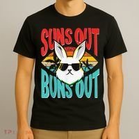 Bunny Lover Suns Out Buns Out T-Shirt thumb 3