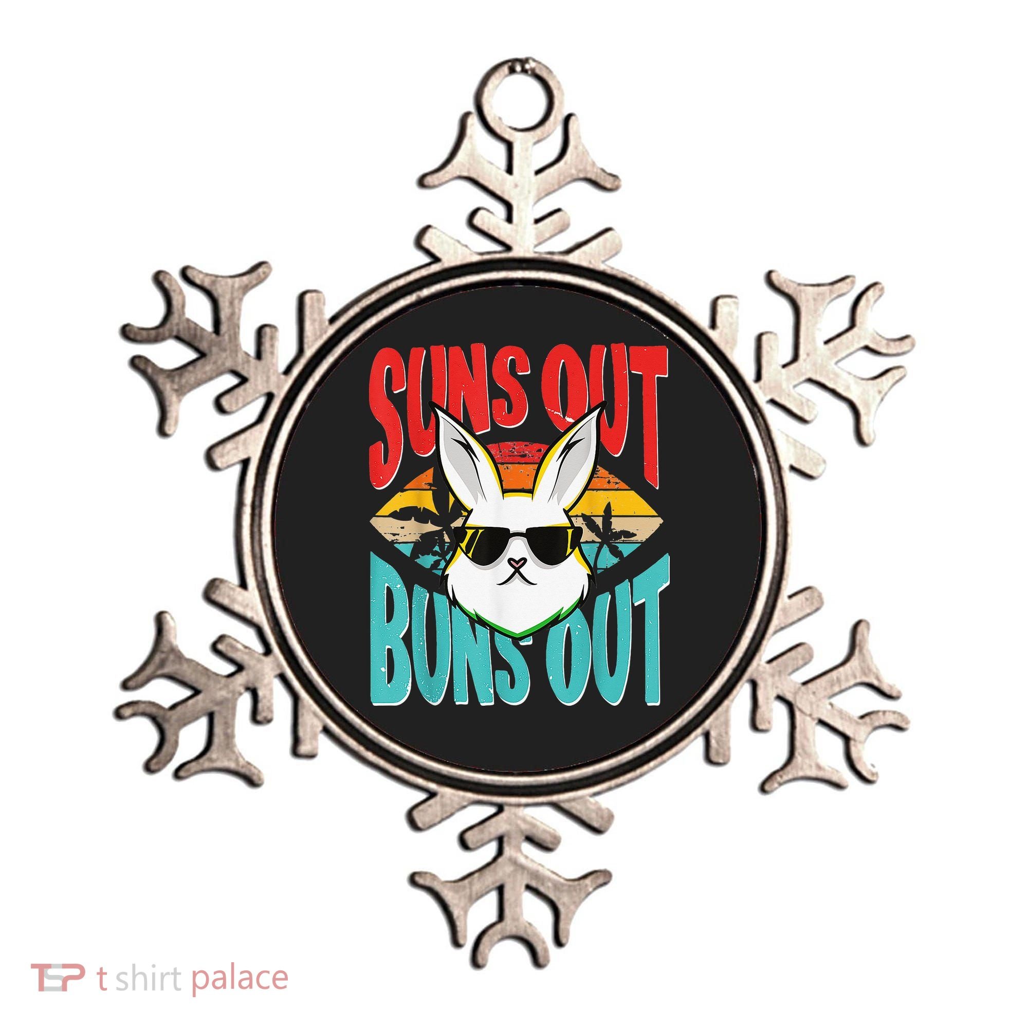 Bunny Lover Suns Out Buns Out Ornament