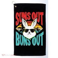 Bunny Lover Suns Out Buns Out Golf Towel thumb 0