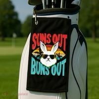 Bunny Lover Suns Out Buns Out Golf Towel thumb 2