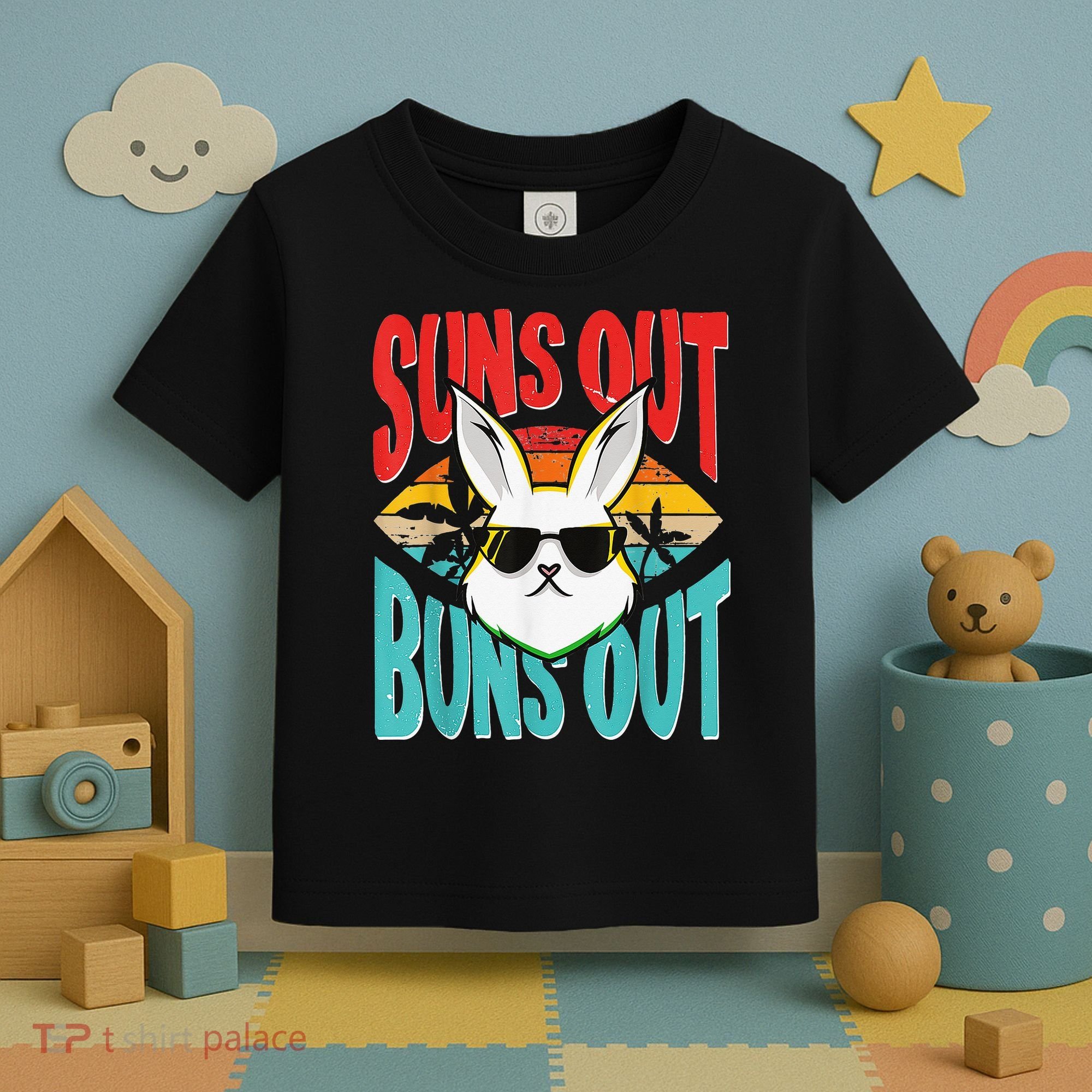 Bunny Lover Suns Out Buns Out Toddler T-Shirt