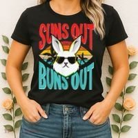 Bunny Lover Suns Out Buns Out Women's T-Shirt thumb 2