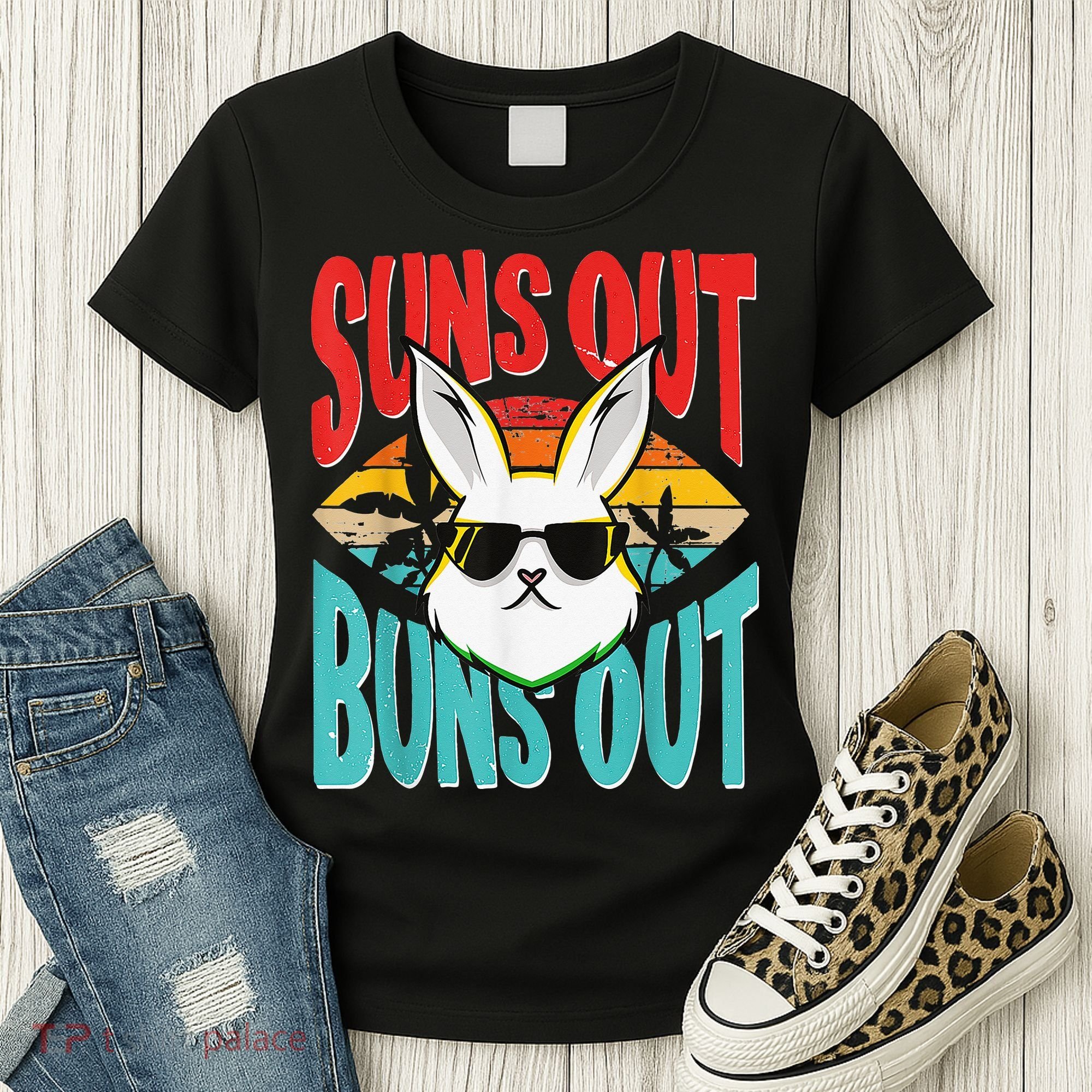 Bunny Lover Suns Out Buns Out Women's T-Shirt