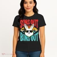 Bunny Lover Suns Out Buns Out Women's T-Shirt thumb 4