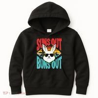Bunny Lover Suns Out Buns Out Kids Hoodie thumb 0