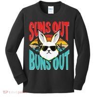 Bunny Lover Suns Out Buns Out Kids Long Sleeve Shirt thumb 0