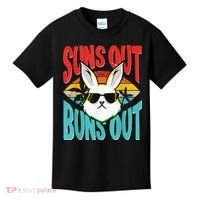 Bunny Lover Suns Out Buns Out Kids T-Shirt thumb 0