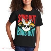 Bunny Lover Suns Out Buns Out Kids T-Shirt thumb 2