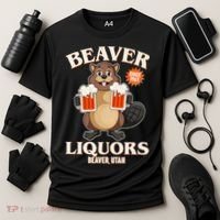 Beaver Liquors Since 1969 Beaver Utah Cooling Performance Crew T-Shirt thumb 3