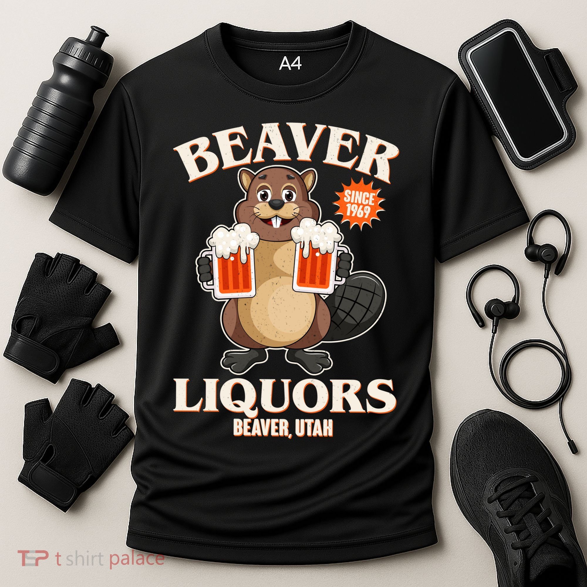 Beaver Liquors Since 1969 Beaver Utah Cooling Performance Crew T-Shirt