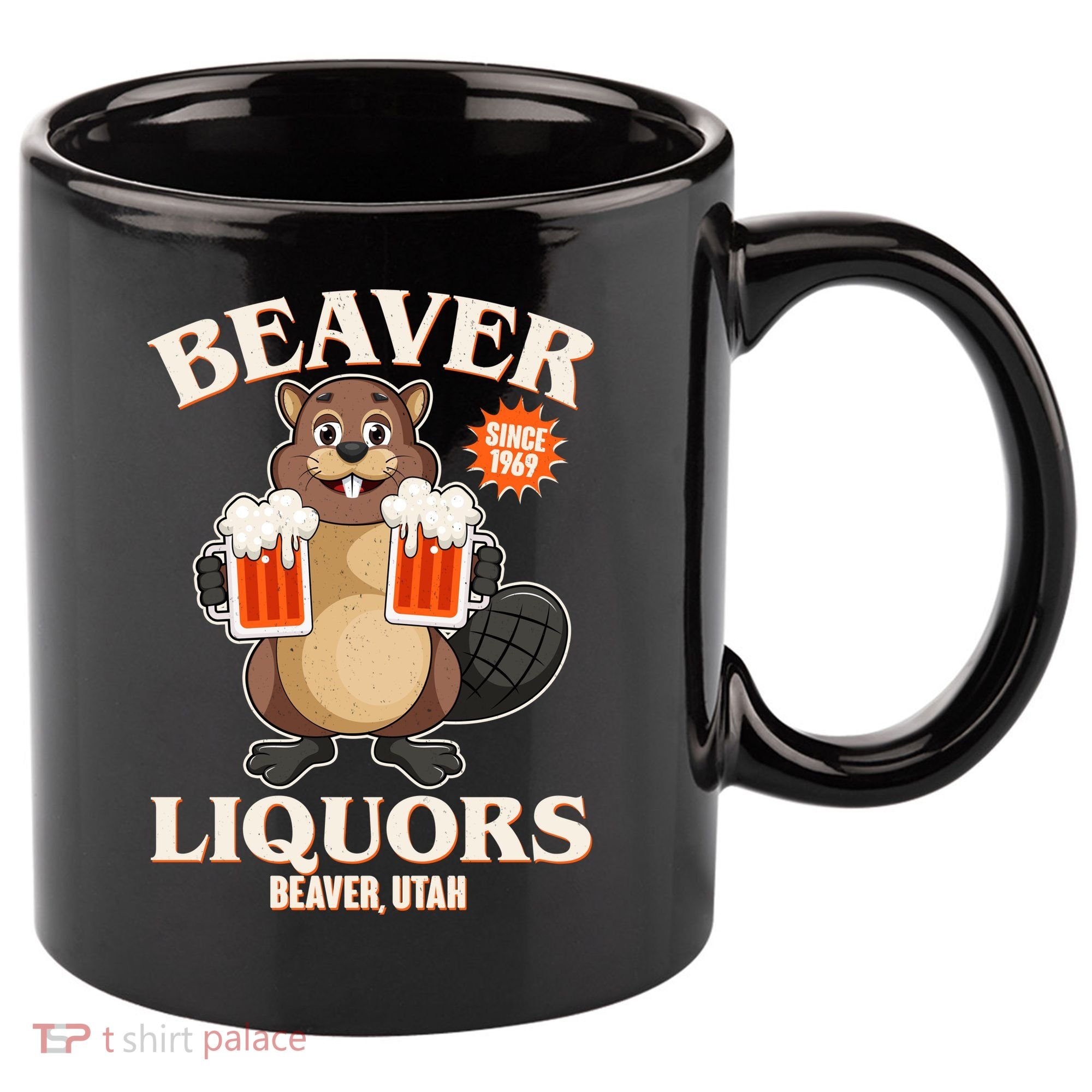 Beaver Liquors Since 1969 Beaver Utah 11oz C Handle Ceramic Mug